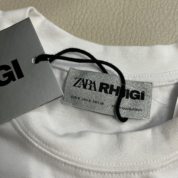 NWT - Zara x Rhude Rhude Logo Oversized Short Sleeve T Shirt - Men S / Women M - Picture 6 of 7